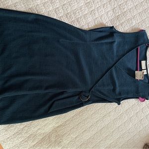 NWT womens casual dress with faux  wrap and buckel at hip